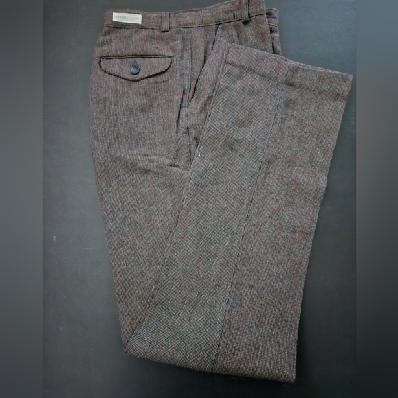 NWOT - Vintage Geoffrey Beene Wool Flannel Dress Pants - Picture 4 of 5